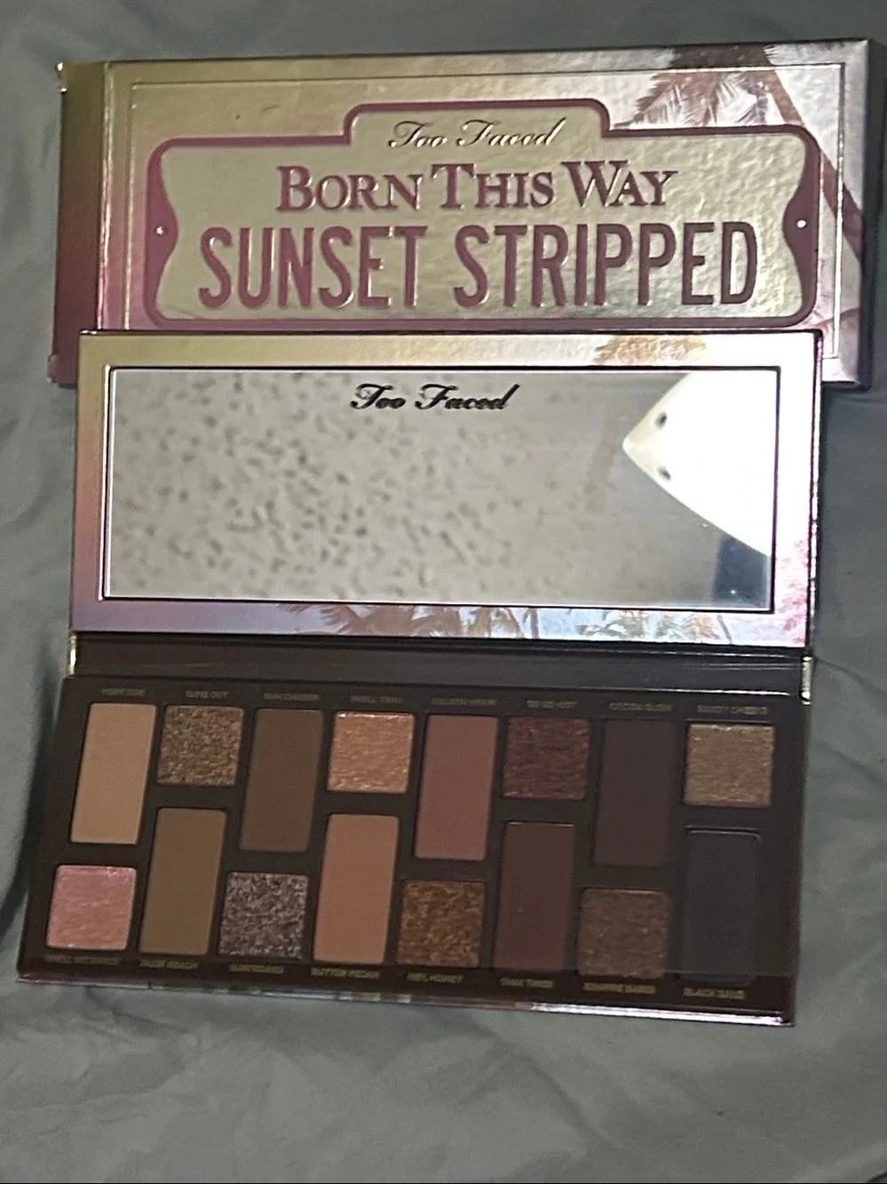Too Faced Sunset Stripped Eyeshadow Palette in Pink and Gold
